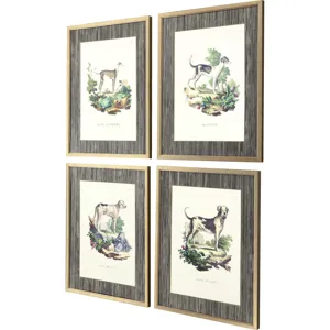 French Dogs S/4 Framed Art