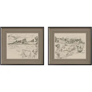 Sepia Scenes I S/2 Framed Art