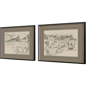 Sepia Scenes I S/2 Framed Art