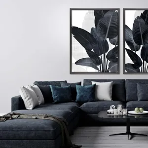 Palm Noir I Framed Art
