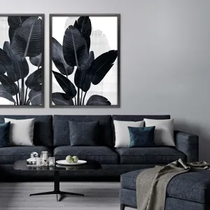 Palm Noir II Framed Art