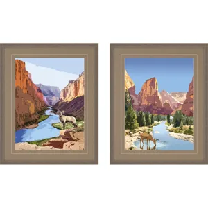 National Parks I S/2 Framed Art