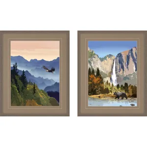 National Parks II S/2 Framed Art