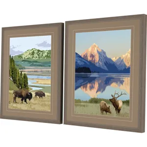 National Parks III S/2 Framed Art