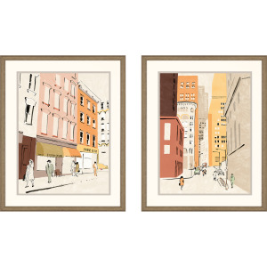 Travel S/2 Framed Art