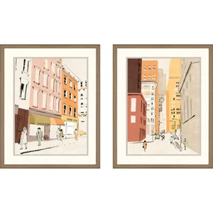 Travel S/2 Framed Art