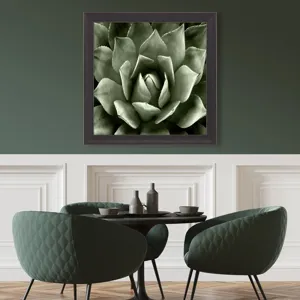 Green Succulent II Framed Art