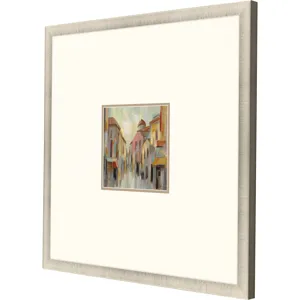 Pastel Street II Framed Art