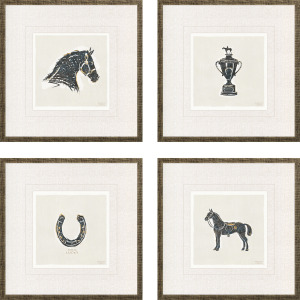 Equestrian S/4 Framed Art