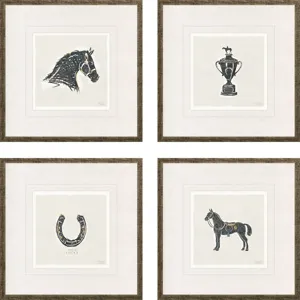 Equestrian S/4 Framed Art