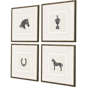 Equestrian S/4 Framed Art