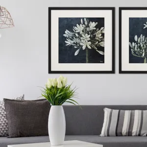Midnight Lilies I Framed Art