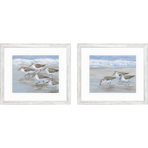 Sandpipers S/2 Framed Art