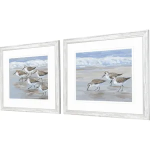 Sandpipers S/2 Framed Art