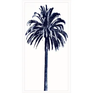 Palm Tree Blue III Framed Art