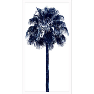 Palm Tree Blue IV Framed Art