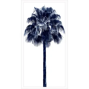 Palm Tree Blue IV Framed Art