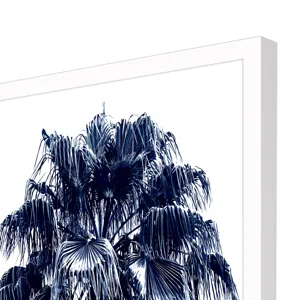 Palm Tree Blue IV Framed Art