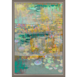 Reeds and Lilies I Framed Art