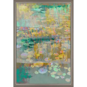 Reeds and Lilies I Framed Art