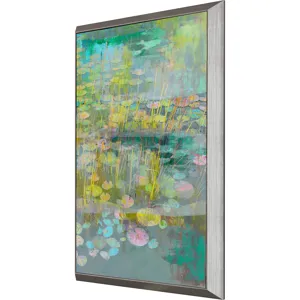 Reeds and Lilies II Framed Art