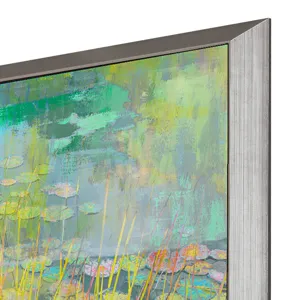 Reeds and Lilies II Framed Art