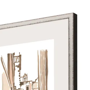 Blush Architecture S/4 Framed Art