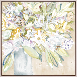 Soft Floral Burst I Canvas