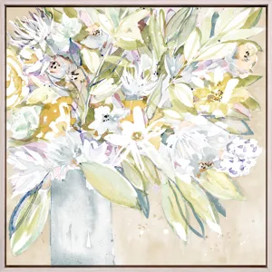 Soft Floral Burst I Canvas