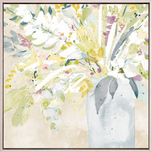 Soft Floral Burst II Canvas