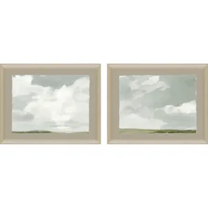 Gray Stone Sky I S/2 Framed Art