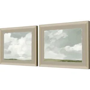 Gray Stone Sky I S/2 Framed Art