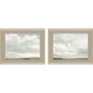 Gray Stone Sky II S/2 Framed Art