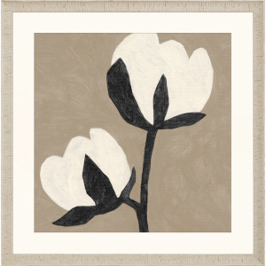 Delicate Sketch Duet Framed Art