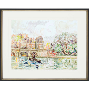 Paris Le Place Dauphine Framed Art