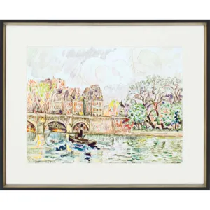 Paris Le Place Dauphine Framed Art