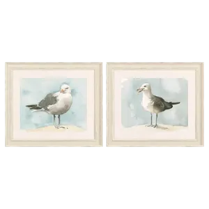 Simple Seagulls S/2 Framed Art
