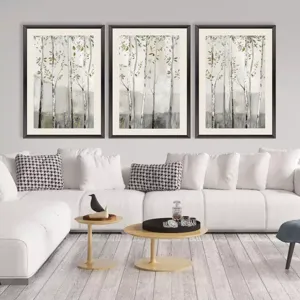 Blue Birch Serenade II Framed Art