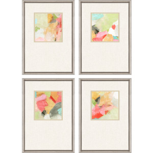 Pastel Splash S/4 Framed Art