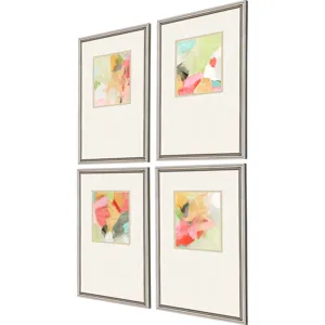Pastel Splash S/4 Framed Art
