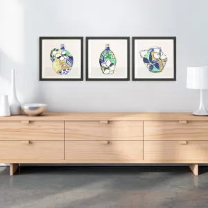Picasso Vase S/3 Framed Art