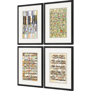 Geometry of Music S/4 Framed Art