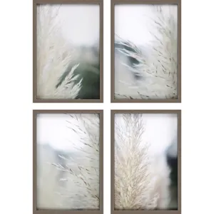 Subtle Grasses S/4 Framed Art