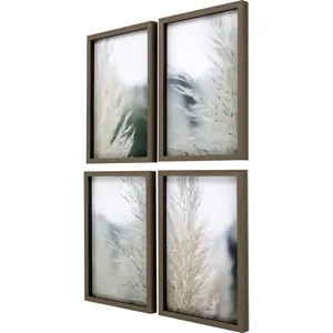 Subtle Grasses S/4 Framed Art