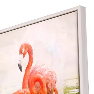 Wading Flamingo I Canvas