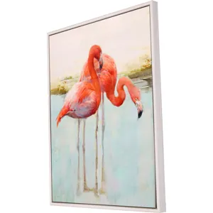 Wading Flamingo II Canvas
