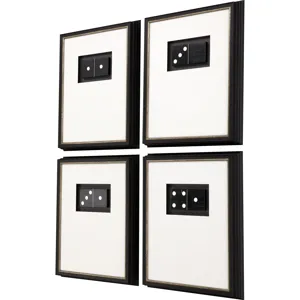 Dominoes S/4 Framed Art