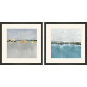 Gentle Horizon I S/2 Framed Art