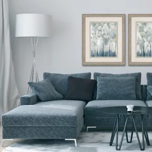 Blue Forest Adventure I Framed Art
