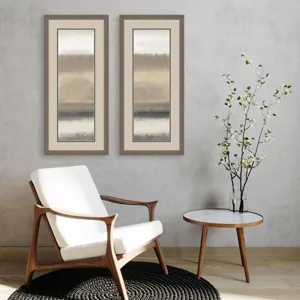 Neutral Sandbar Panel S/2 Framed Art